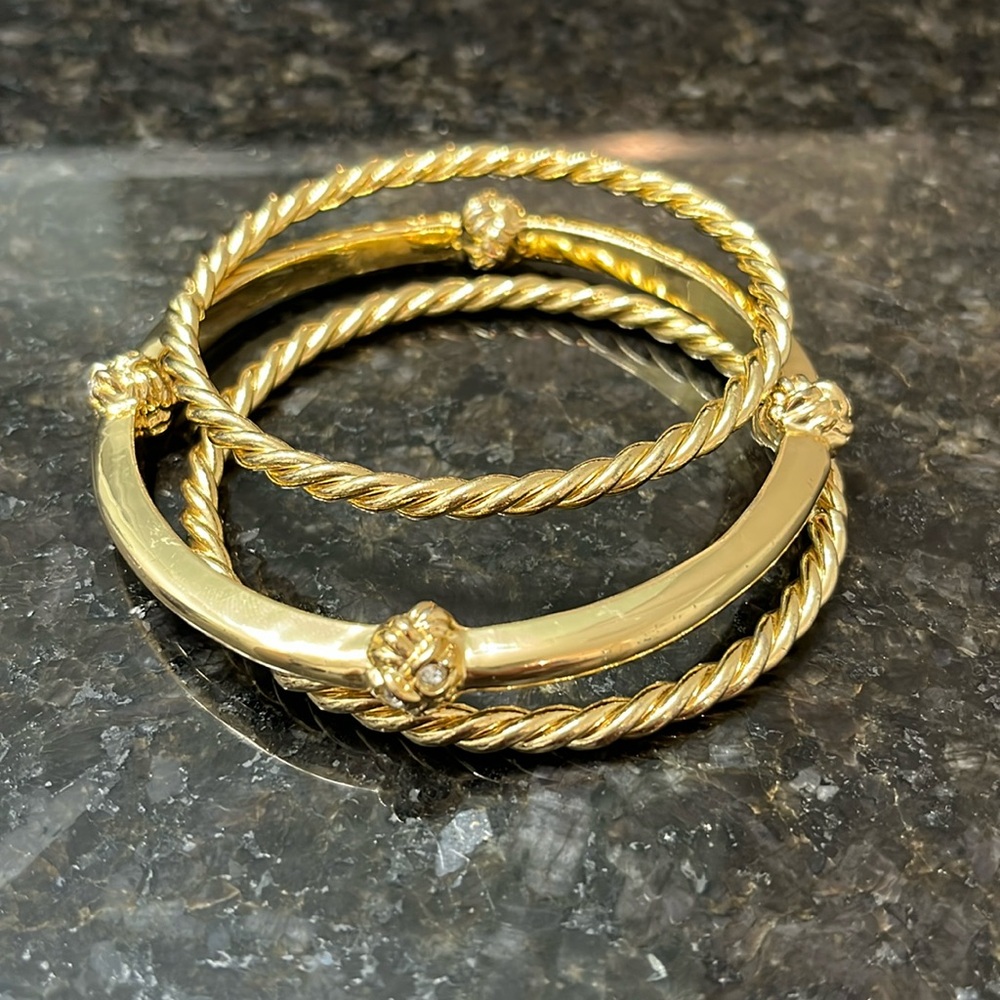 Lilly Pulitzer stack of 3 bangle bracelets